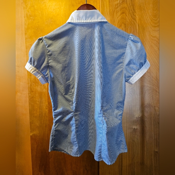 OLD NAVY x-small button-down checkered shirt - Picture 4 of 13